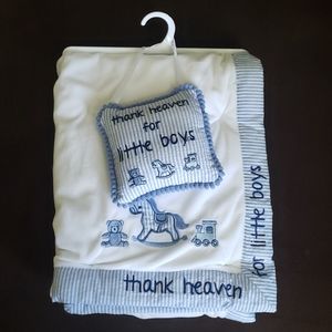 *New* Thank Heaven For Little Boys Blanket